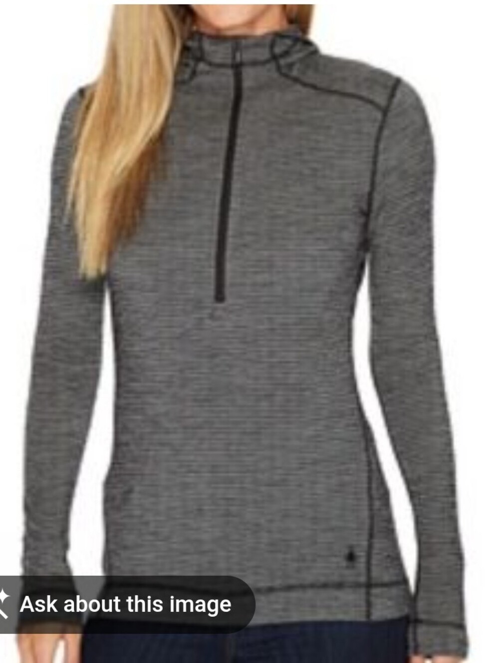 Striped Merino Wool Base Layer Hoodie